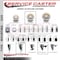 Service Caster 4'' Nylon Swivel 1-1/8'' Expanding Stem Caster with Brake SCC-EX20S414-NYS-PLB-118 - alternate 4